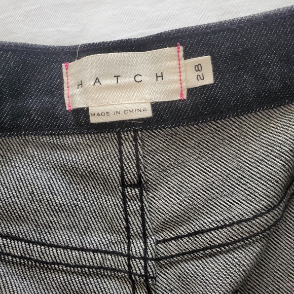 Maternity Hatch + Vintage Patti Denim Jeans - Set Of 3 Blue, Ivory, Black - Picture 4 of 16